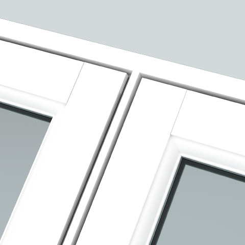 White Resurgence flush casement window frame closeup