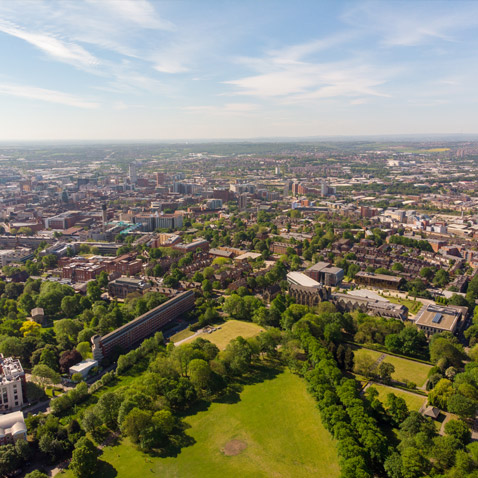 Aerial view of Headingley, Leeds