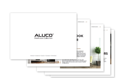 Aluco steel collection interior brochure