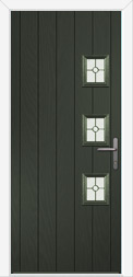 3 sqaure composite door