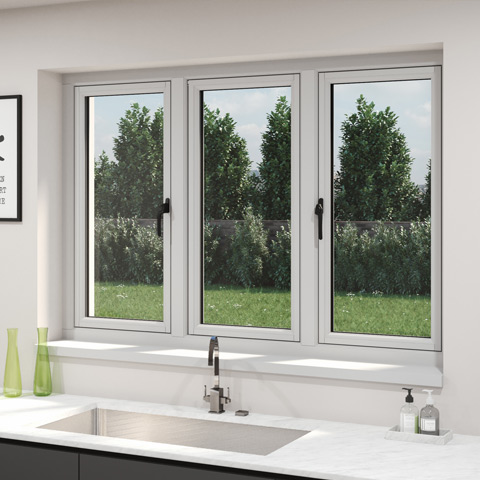 uPVC flush kitchen casement windows
