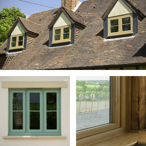 Residence coloured window frames
