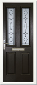 Thirlmere 2 Glazed Solid Core Front Door